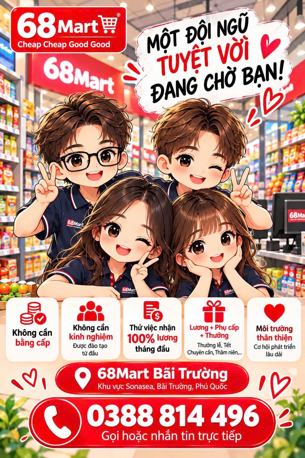 Logo 68MART BÃI TRƯỜNG